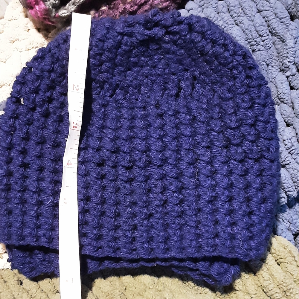 Handmade crocheted beanies